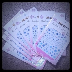 8 Packs of Snowflake Nail art stickers